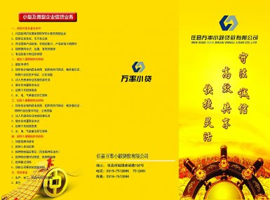 万率实业有限公司小额贷款项目金融服务内容（